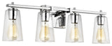Mercer 4-Light Vanity, Chrome