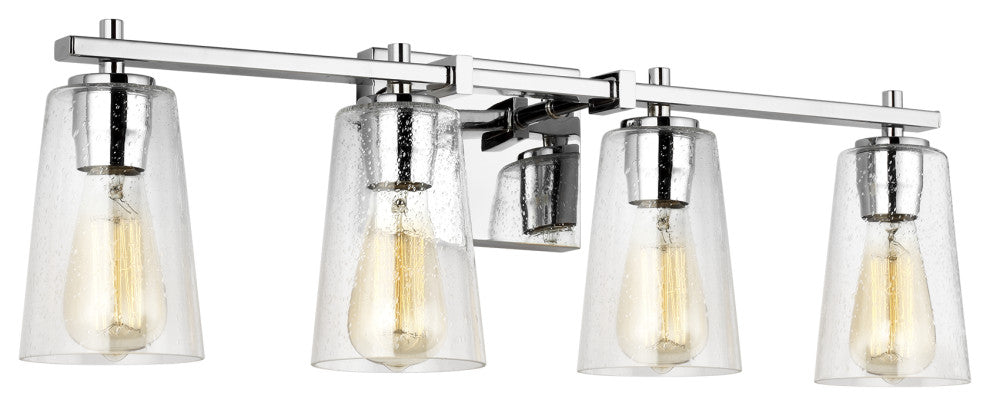 Mercer 4-Light Vanity, Chrome