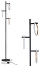 Brightech Saturn LED Floor Lamp With Three Circle LED Light Rings, Black, Rgb