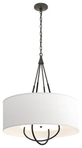 Loop Pendant, Oil Rubbed Bronze, Black, Natural Anna Shade