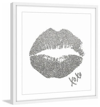 "XOXO II" Framed Painting Print, 24"x24"