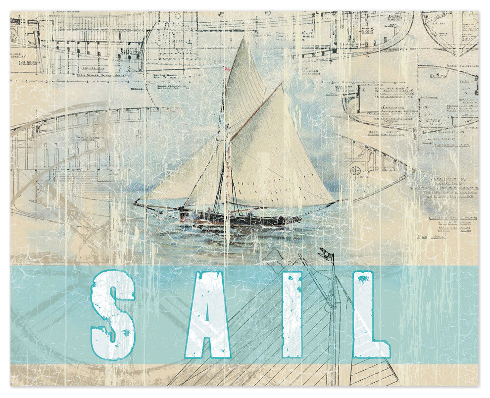 Gone Sailing 20x16 Canvas Wall Art