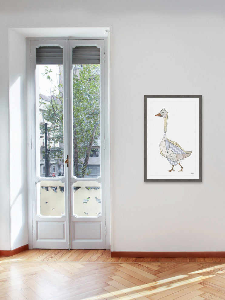 "El Ganso" Framed Painting Print, 24"x36"
