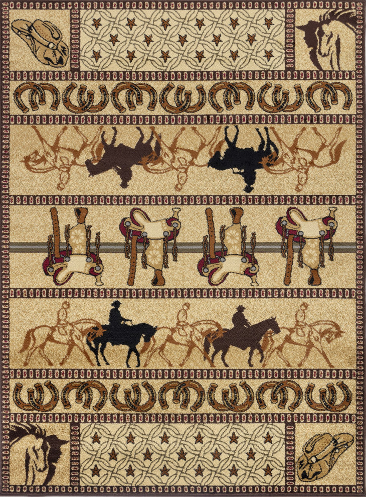 Yellowstone YLS4009 Beige 2 ft. x 3 ft. Southwest Area Rug