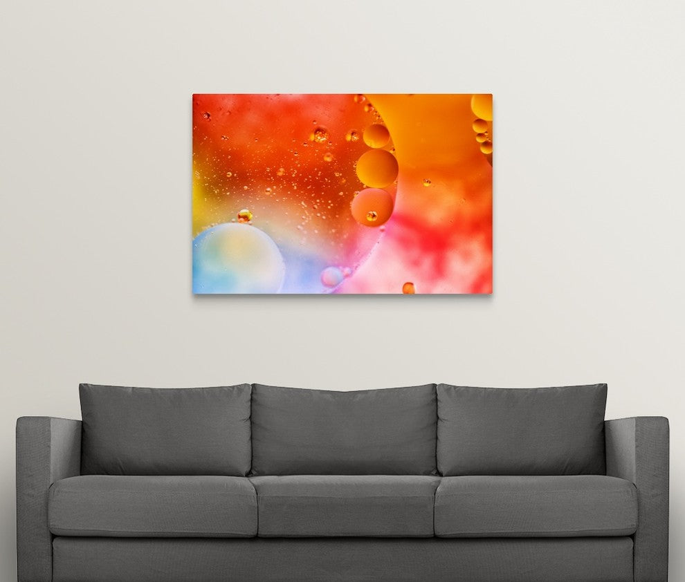 "Sunburst" Wrapped Canvas Art Print, 48"x32"x1.5"