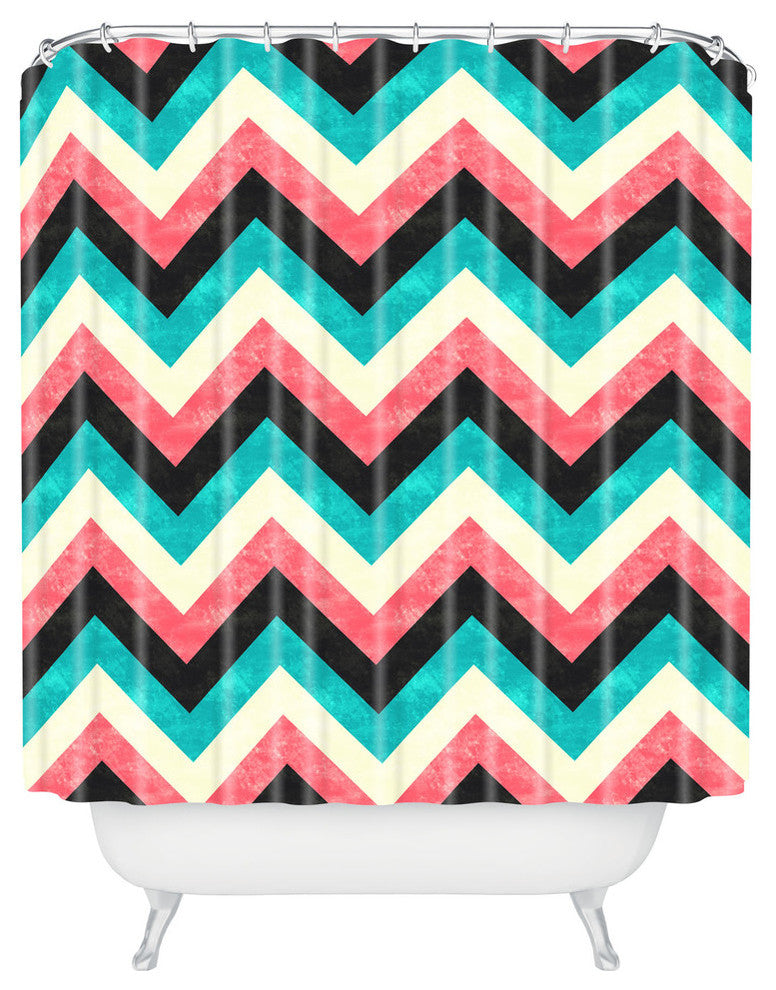 Jacqueline Maldonado Chevron Bold Shower Curtain