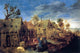 Adriaen Brouwer Village Scene with Men Drinking Gallery Wrapped Canvas Print