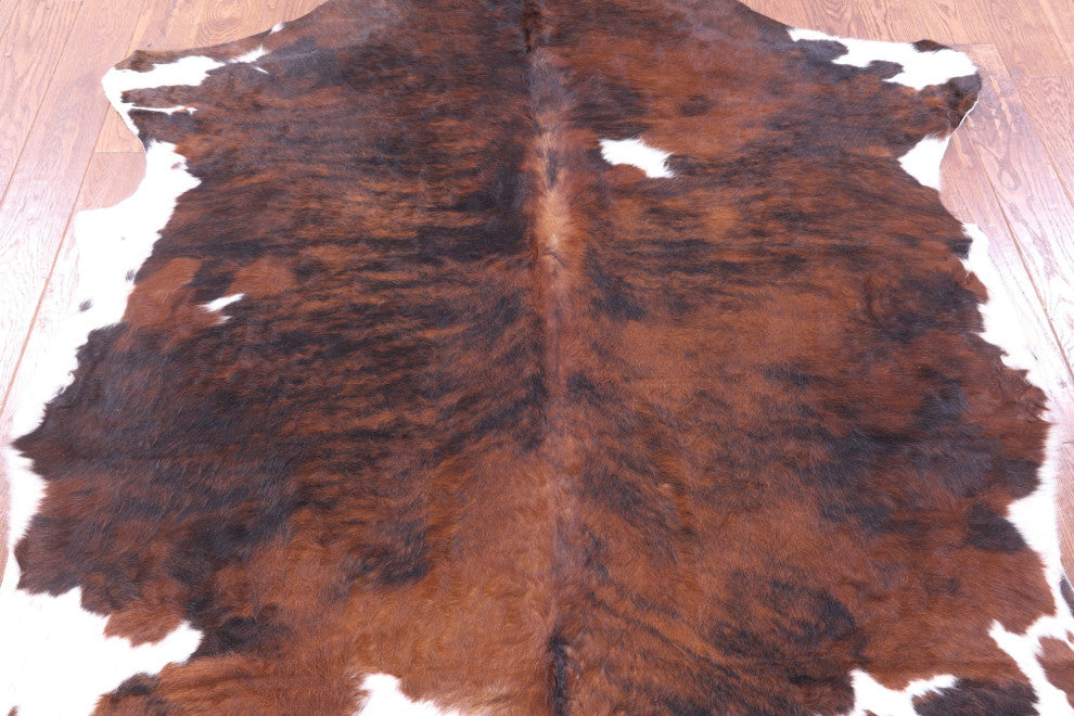 6' 9" X 5' 10" Natural Cowhide Rug C1868