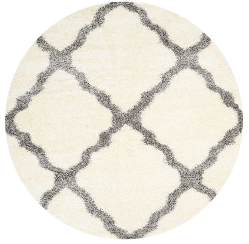 Safavieh Montreal Shag Sgm866B Shag Rug, Ivory/Gray, 2'3"x7'0" Runner