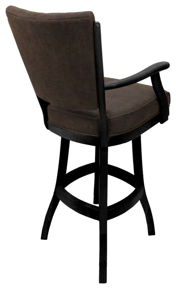Classic Counter Bar Stools 26" 30" Extra Tall 34", Northwest Whiskey, Black, 34"