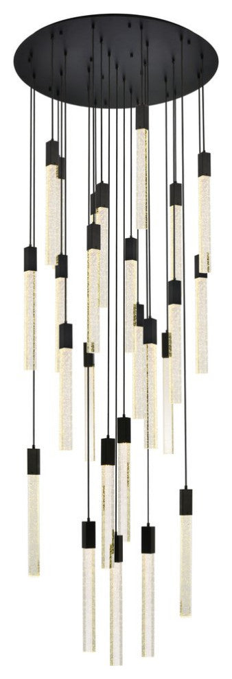 Wade 25-Light Pendant, Black