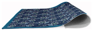 West Indies Rug, Unreal Teal, 5' Round