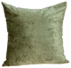 HomeRoots 22" x 7" x 22" Transitional Olive Solid Pillow Cover With Poly Insert