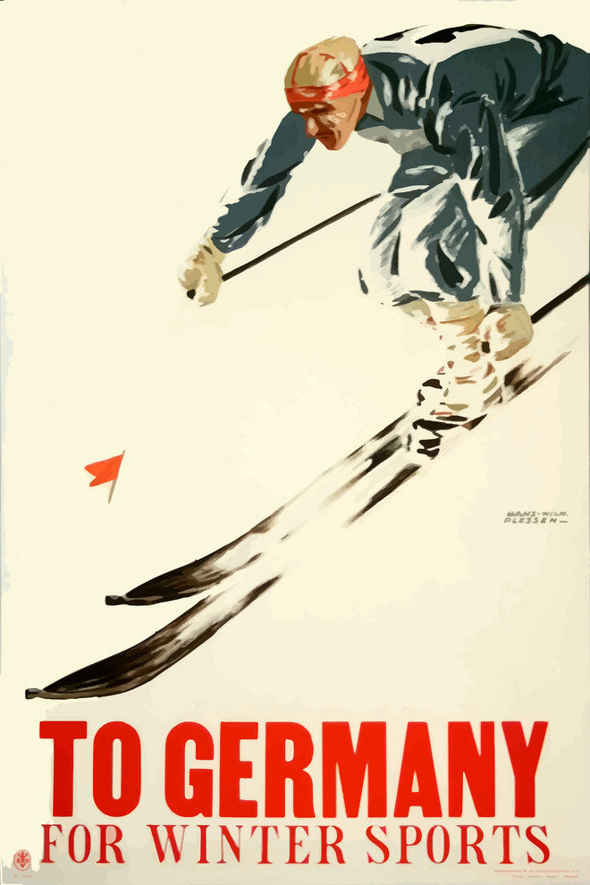 "To Germany" Painting Print on Wrapped Canvas, 30"x45"