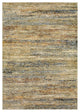 HomeRoots 10'x14' Distressed Gold and Green Abstract Indoor Area Rug