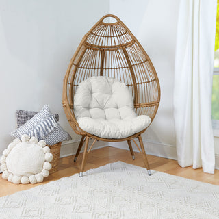 Sunbrella Egg Chair Cushion, Canvas Natural