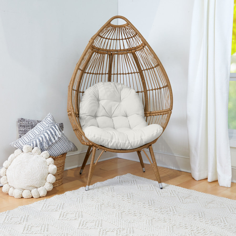 Sunbrella Egg Chair Cushion, Canvas Natural