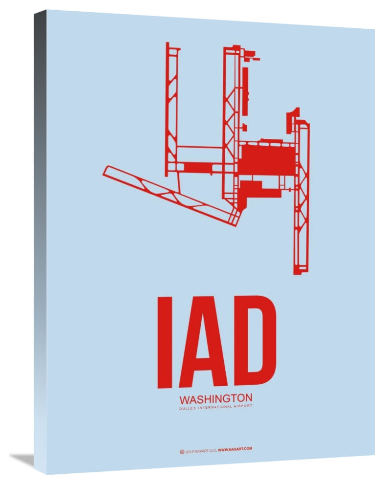 "IAD Washington Poster 2" Fine Art Print