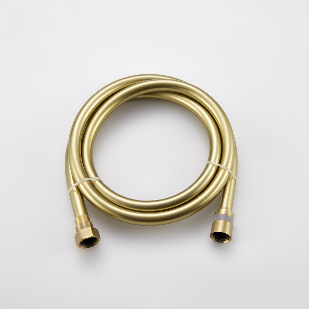 Single Handle Floor Mounted Tub Faucet, Brushed Gold
