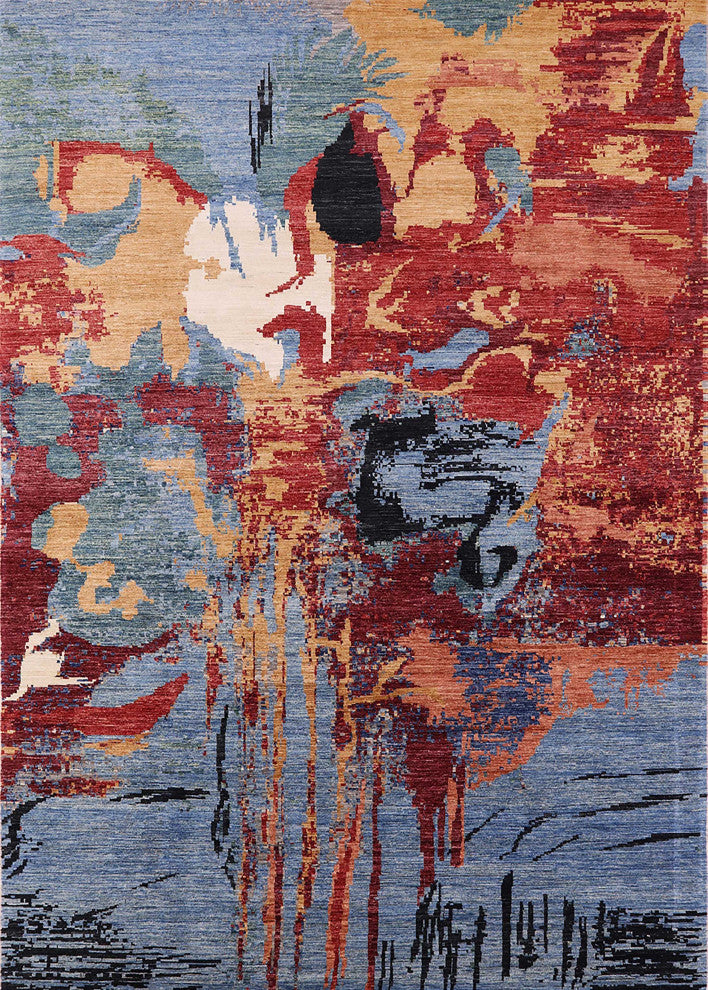 Ahgly Company Indoor Rectangle Mid-Century Modern Area Rugs, 2' x 5'