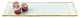 HomeRoots 18" Mouth Blown Rectangular Edge Gold Leaf Serving Platter or Tray