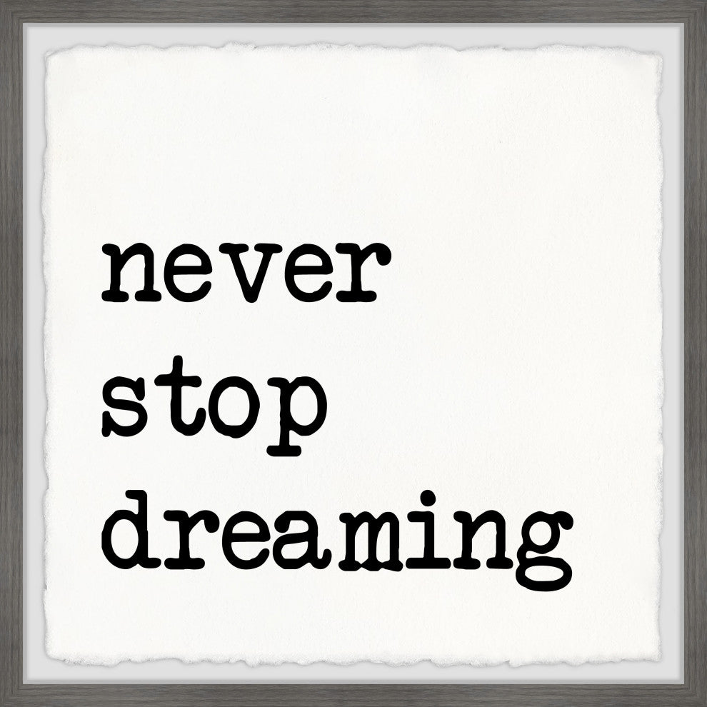 "Never Stop Dreaming XV" Framed Painting Print