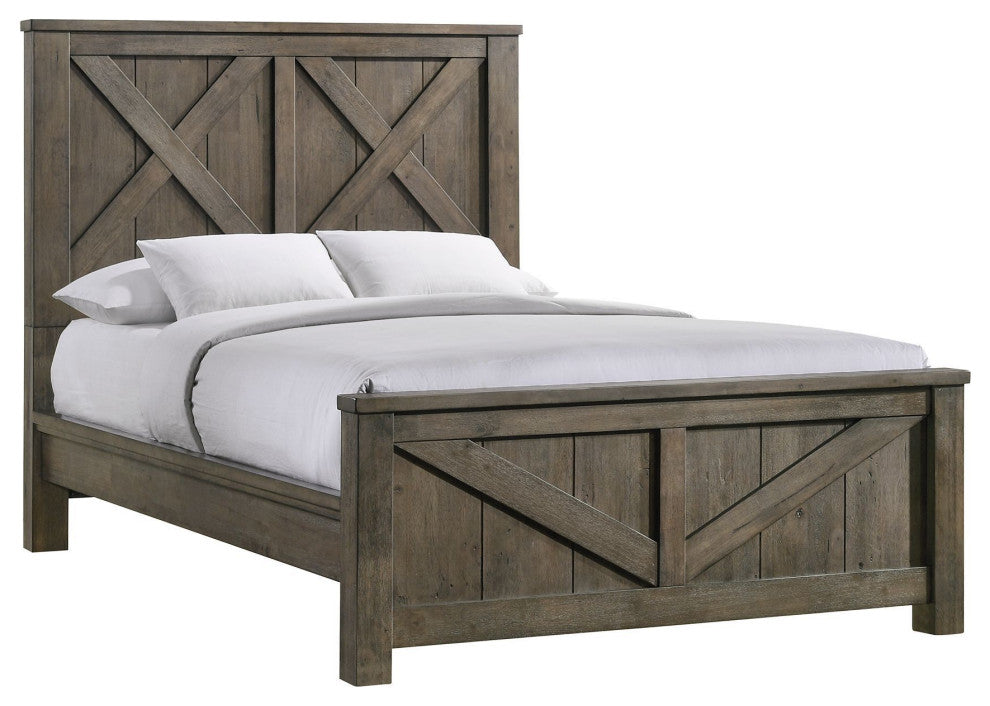 Picket House Furnishings Memphis Panel 3PC Bedroom Set in Grey