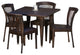 GDF Studio 5-Piece Dana Point Outdoor Dining Set