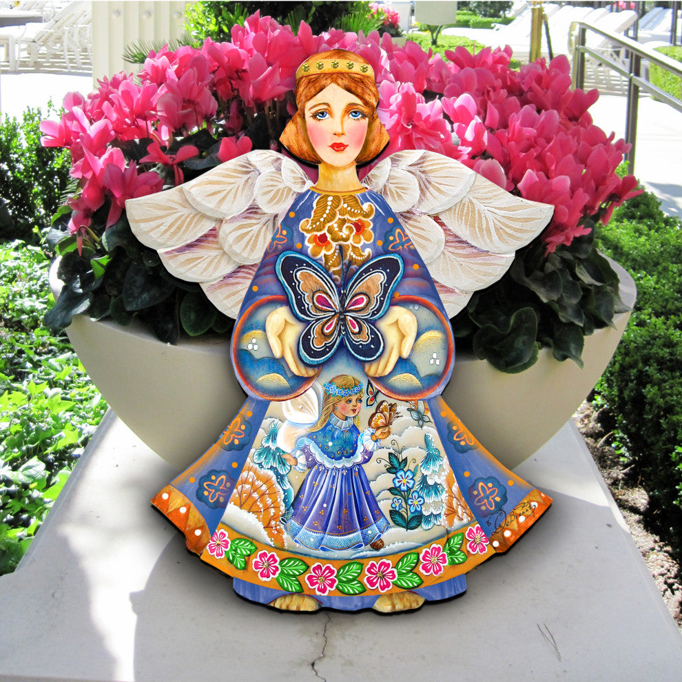 Butterfly Spring Angel Door Hanger