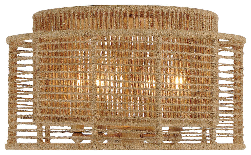 Jayna Four Light Ceiling Mount in Burnished Silver