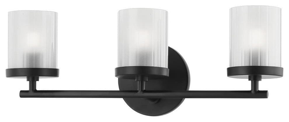 Ryan 3-Light Bath Bracket Soft Black