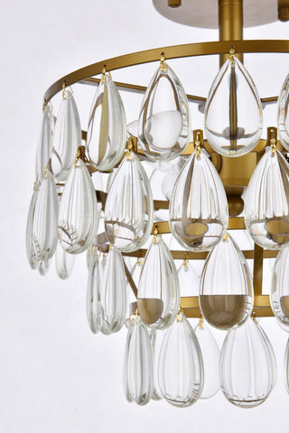 Murphy 12" Flush Mount, Brass