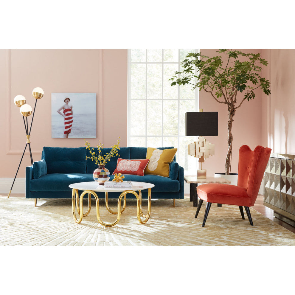 Ripple Slipper Chair, Venice Rust