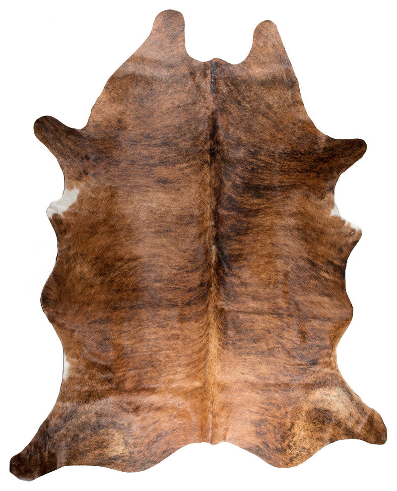 Kobe 6' X 7' EXOTIC Cowhide RUG - MEDIUM BRINDLE