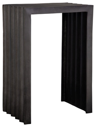 Uttermost - 22963 - Accent Table - In The Groove - Antique Nickel