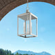 Livex Lighting Nyack 3 Light Brushed Nickel Medium Outdoor Pendant Lantern