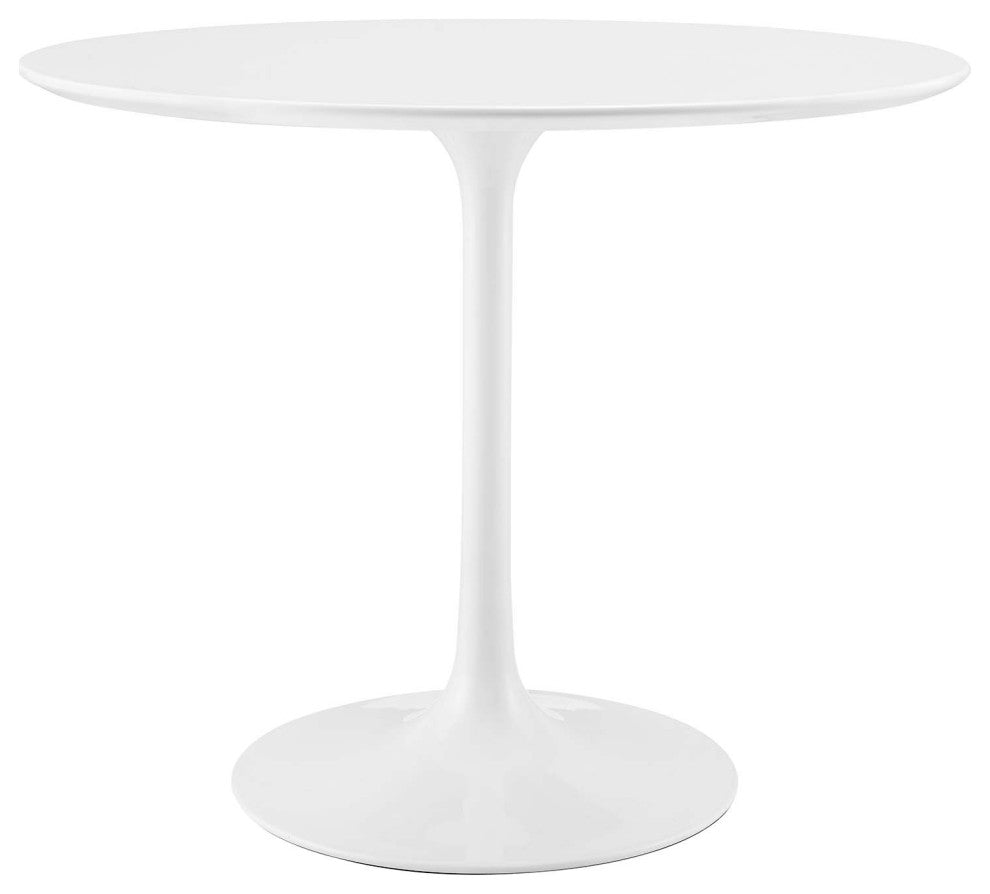 Lippa 36 Wood Top Dining Table, White
