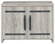2 Doors Accent Cabinet, Gray Driftwood