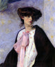 Alfred Henry Maurer Woman With a Pink Bow, 20"x25" Wall Decal