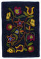 Homespice Decor Walk In the Flower Hooked Wool Rug Walk In the Flower 2' X 3'