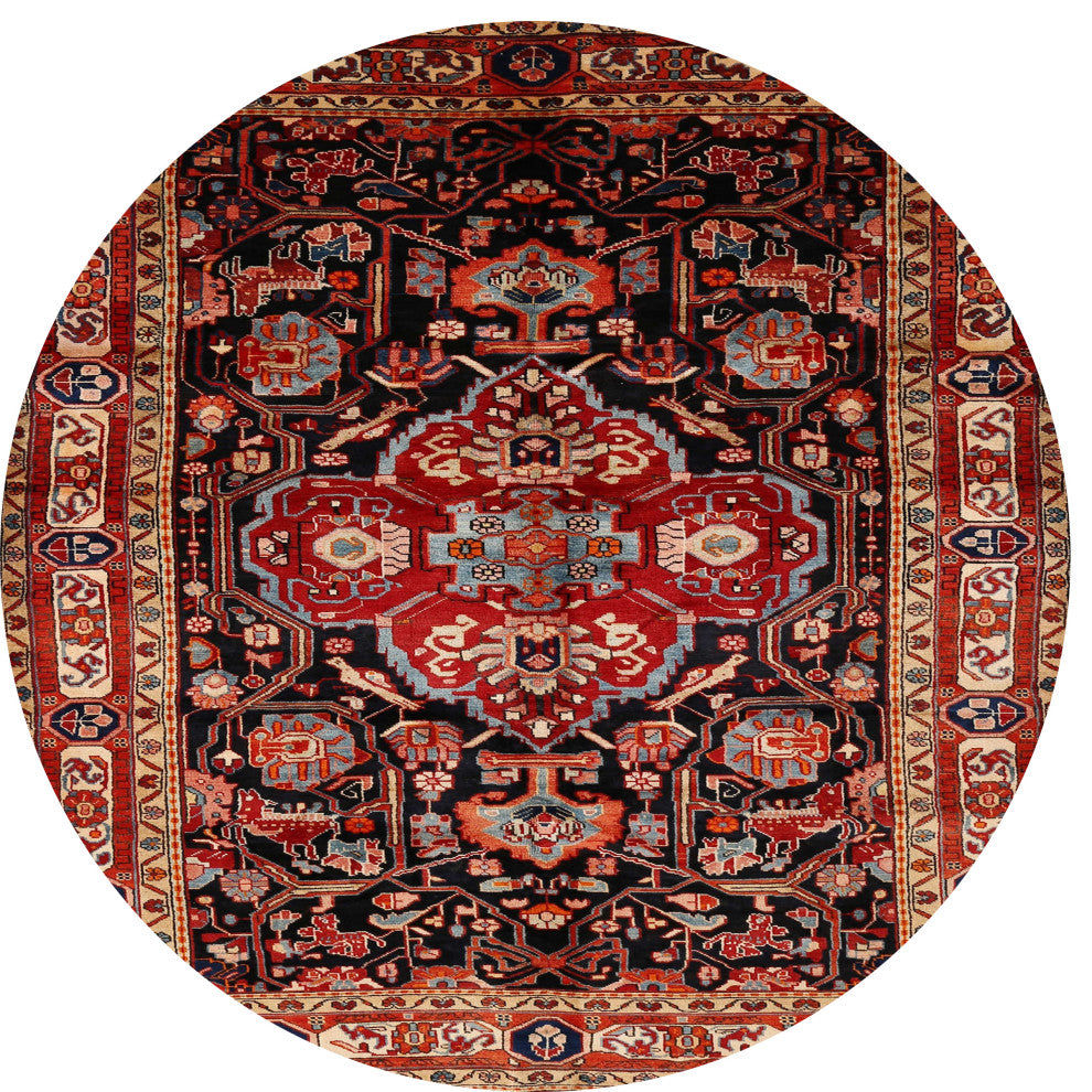 Ahgly Company Indoor Round Traditional Area Rugs, 3' Round