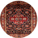 Ahgly Company Indoor Round Traditional Area Rugs, 3' Round