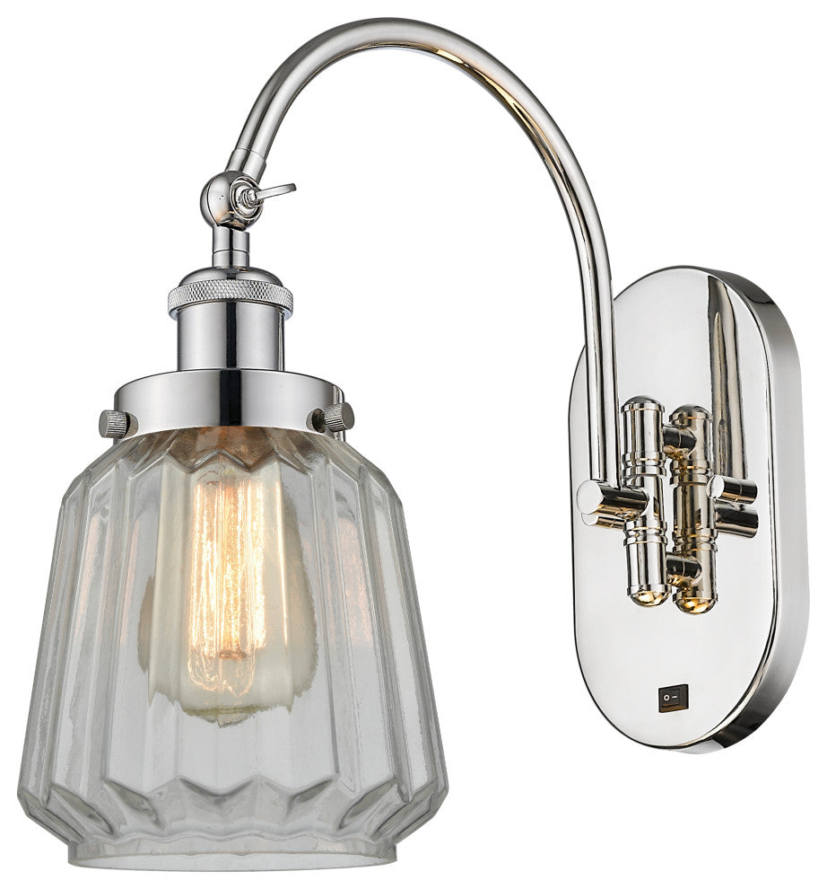 Innovations 918-1W-PN-G142-LED 1-Light Sconce, Polished Nickel