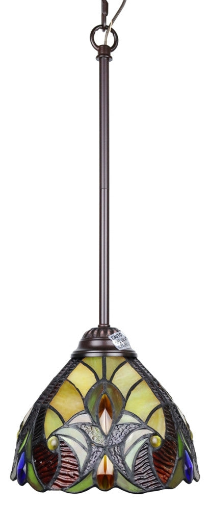 CHLOE Lighting CH38632AV08-DP1 ADIA Victorian Bronze 1 Light Mini Pendant