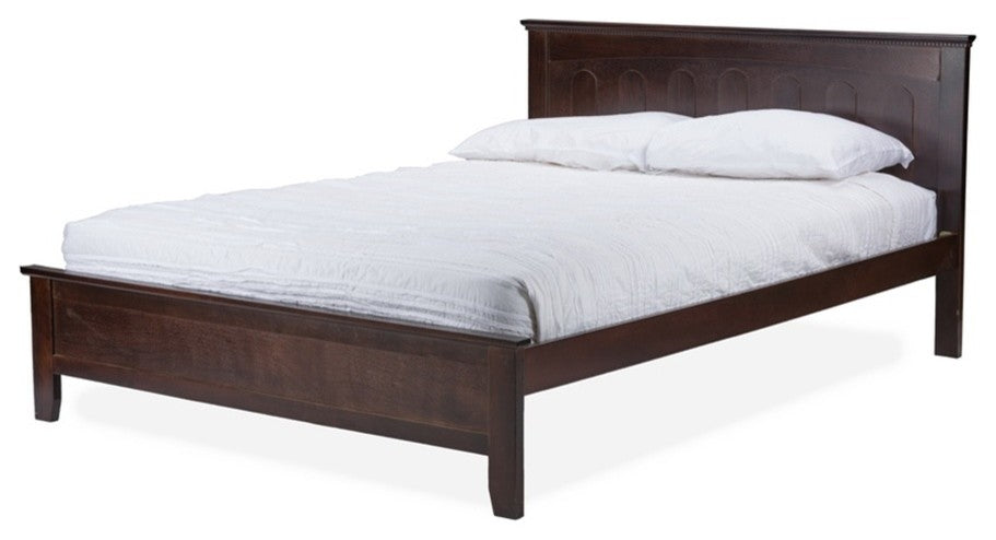 Baxton Studio Spuma Cappuccino Wood Contemporary Twin-Size Bed