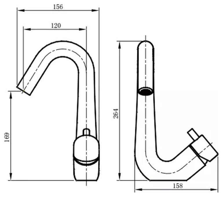 Fontana Napoli Sensor and Manual Temperature Control Faucet
