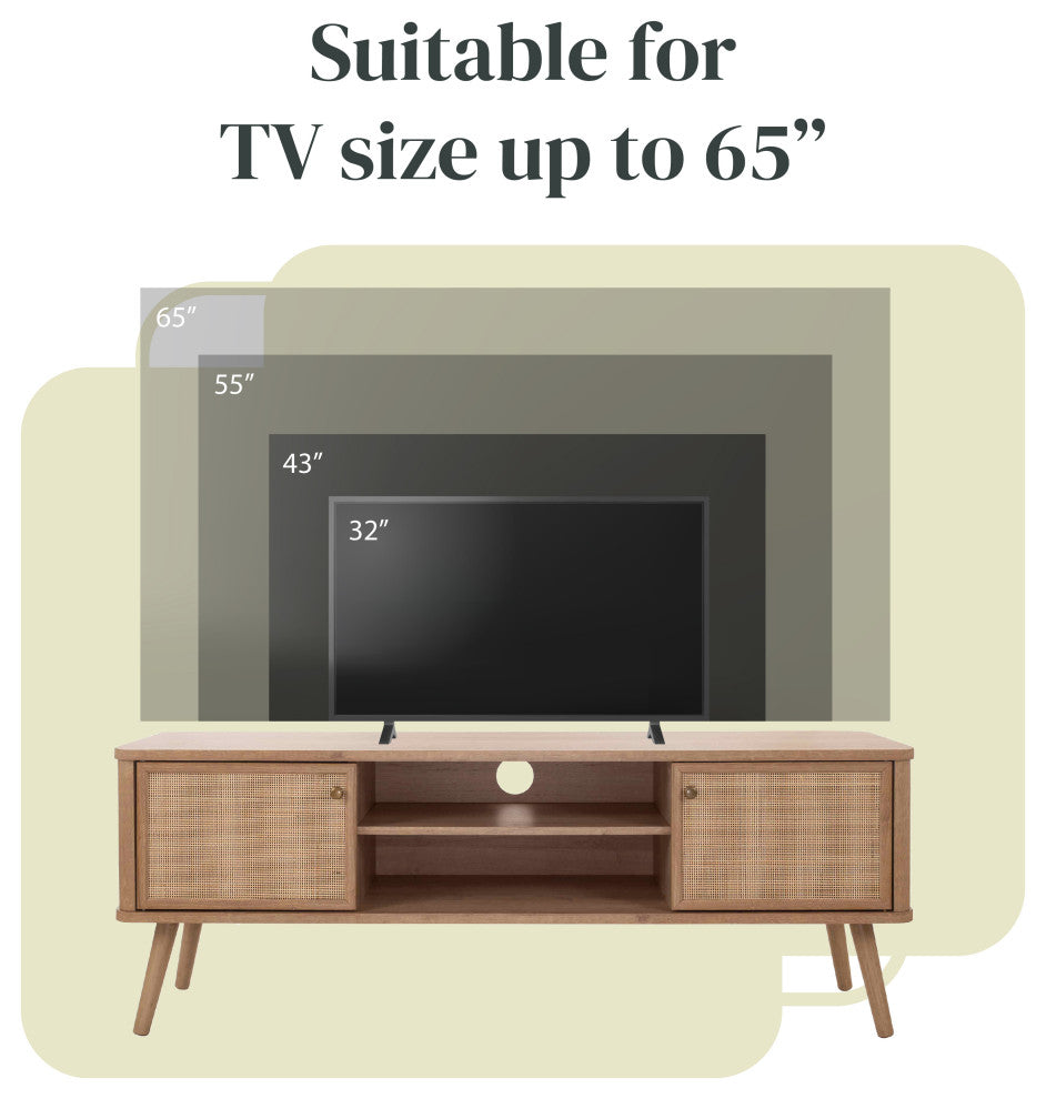 Thelma KD 59.5" Rattan TV Stand