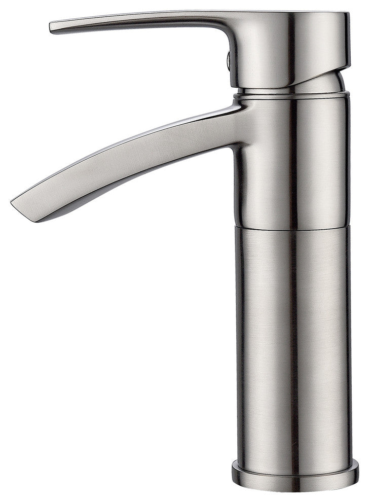 Ariana 7" Single Hole Bathroom Sink Faucet With Swivel Spout, Brushed Nickel