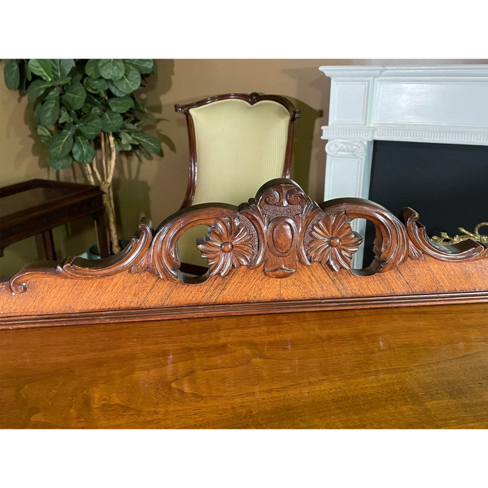 Antique Walnut Inlaid Sideboard