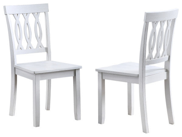 Naples Side Chair White Set of 2